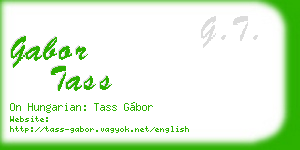 gabor tass business card